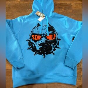 Stay Wild Blue Hoodie